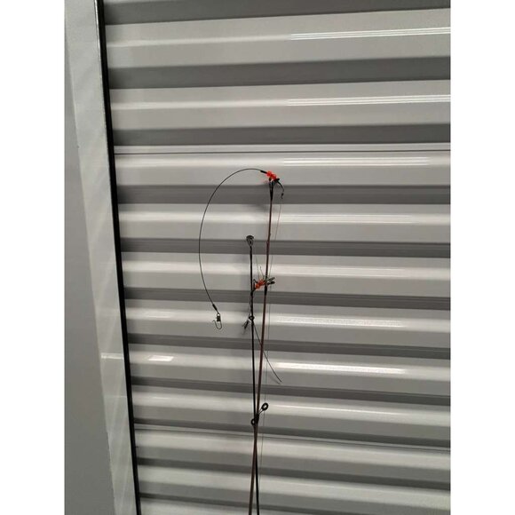 Zebco and Cirrus Set of 2 Fishing Rod Gold and Red Size 64.5" - Picture 8 of 9